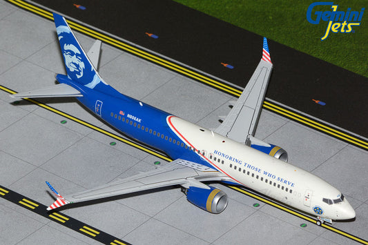 1/200 Alaska B737 MAX 8 N806AK "Honoring Those Who Serve"