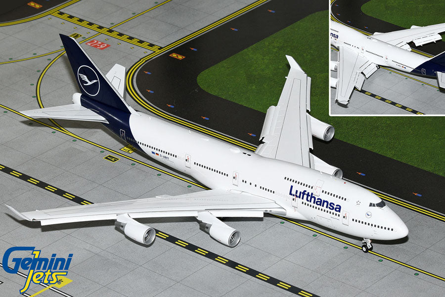 1/200 Lufthansa B747-400 D-ABVY Flaps Down