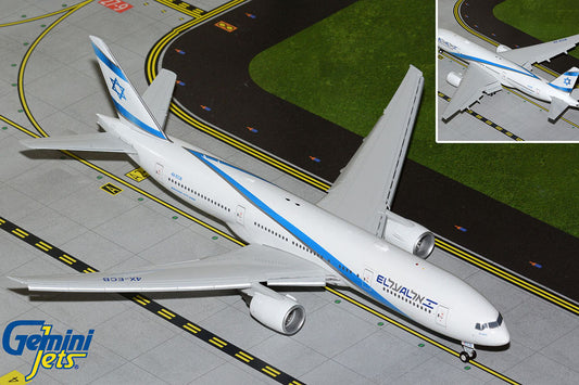 1/200 El Al Israel Airlines B777-200ER 4X-ECB Flaps Down
