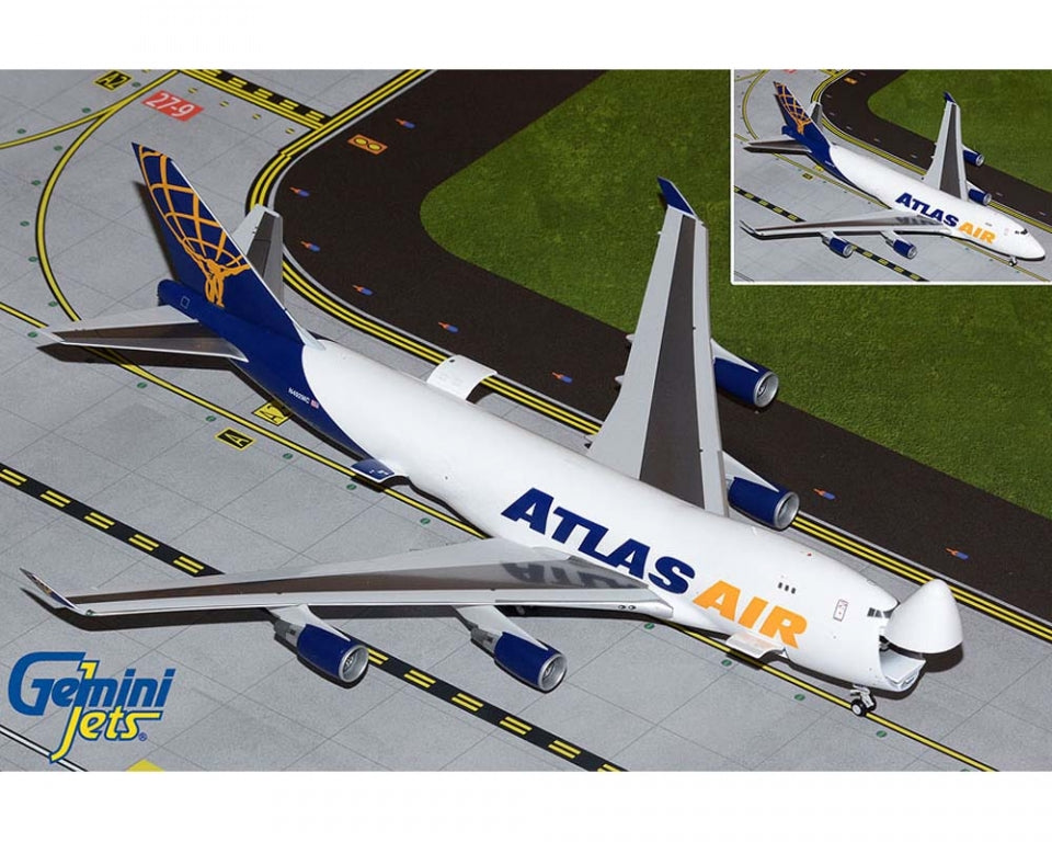 1/200 Atlas Air B747-400ERF N492MC Interactive Series