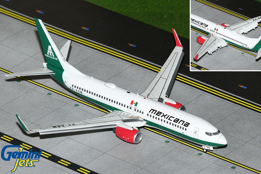 1/200 Mexicana B737-800W XA-ASM Flaps Down
