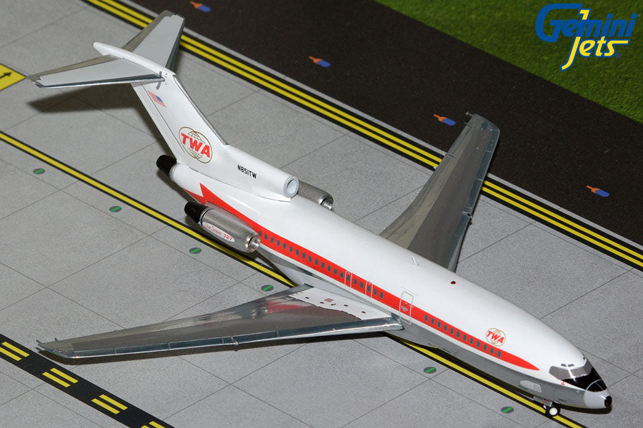 1/200 Trans World Airlines (TWA) B727-100 (Twin Globes)(Upgradedd Stand)