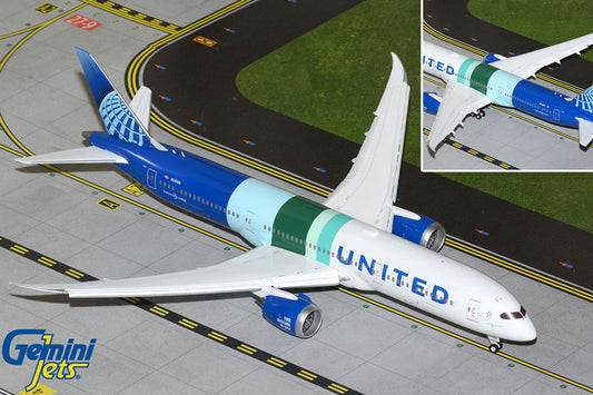 1/200 United Airlines B787-9 N24988 "The Future is SAF" Flaps Down