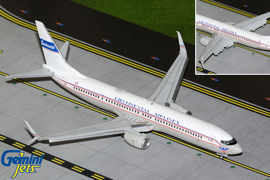 1/200 United B737-900ER N24988 "Continental" Retro; Flaps (Upgradedd Stand)