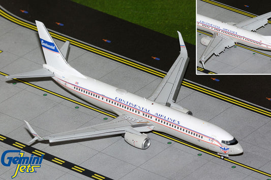 1/200 United B737-900ER N24988 "Continental" Retro; Flaps (Upgradedd Stand)