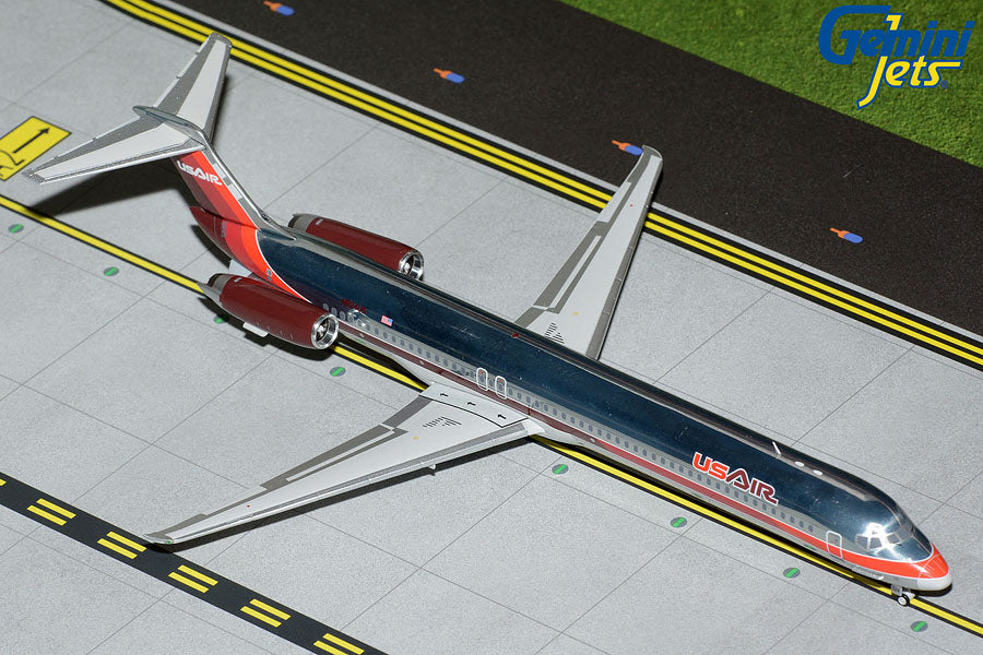 1/200 USAir MD-80 N824US 1980s Livery Triple Red/Polished