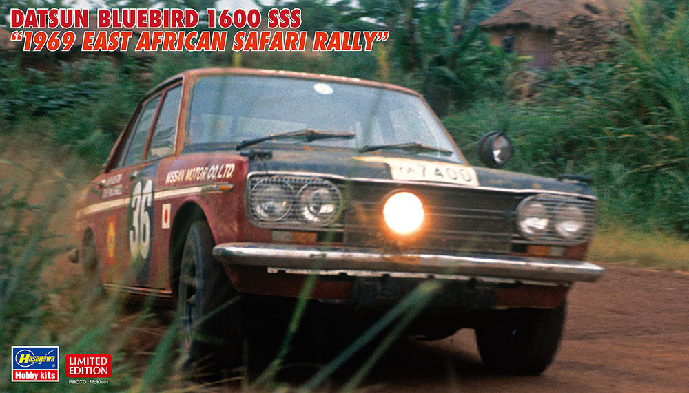 1/24  DATSUN BLUEBIRD 1600 SSS 1969 EAST AFRICAN SAFARI RALLY