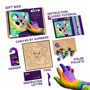 Coloring with Clay Set by Numbers 29x29cm - Koala