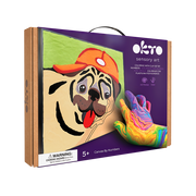 Coloring with Clay Set by Numbers 29x29cm - Pug Dog