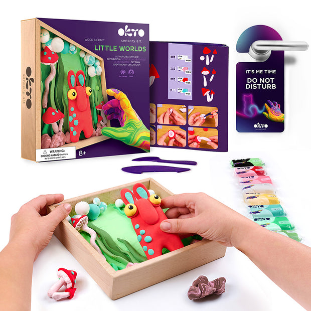 Wood&Craft DIY Little Worlds 21x21cm - Mommy Troll
