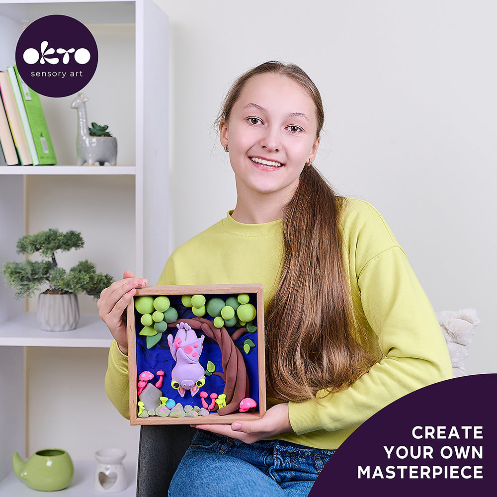 Wood&Craft DIY Little Worlds 21x21cm - Bat