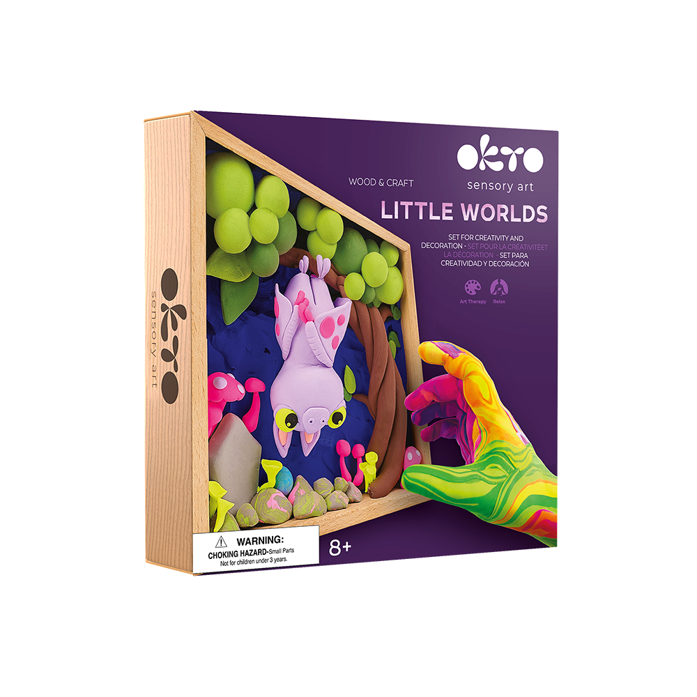 Wood&Craft DIY Little Worlds 21x21cm - Bat