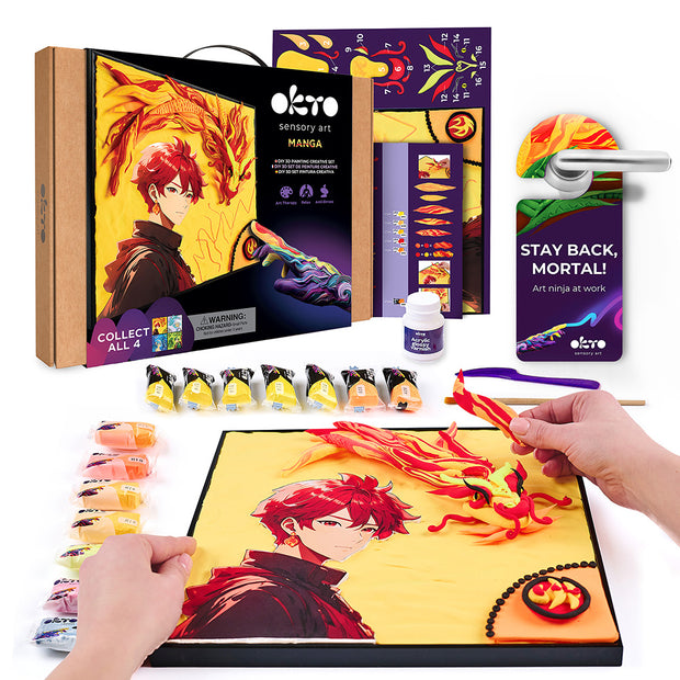 DIY 3D Painting Manga 30x40cm - Fire
