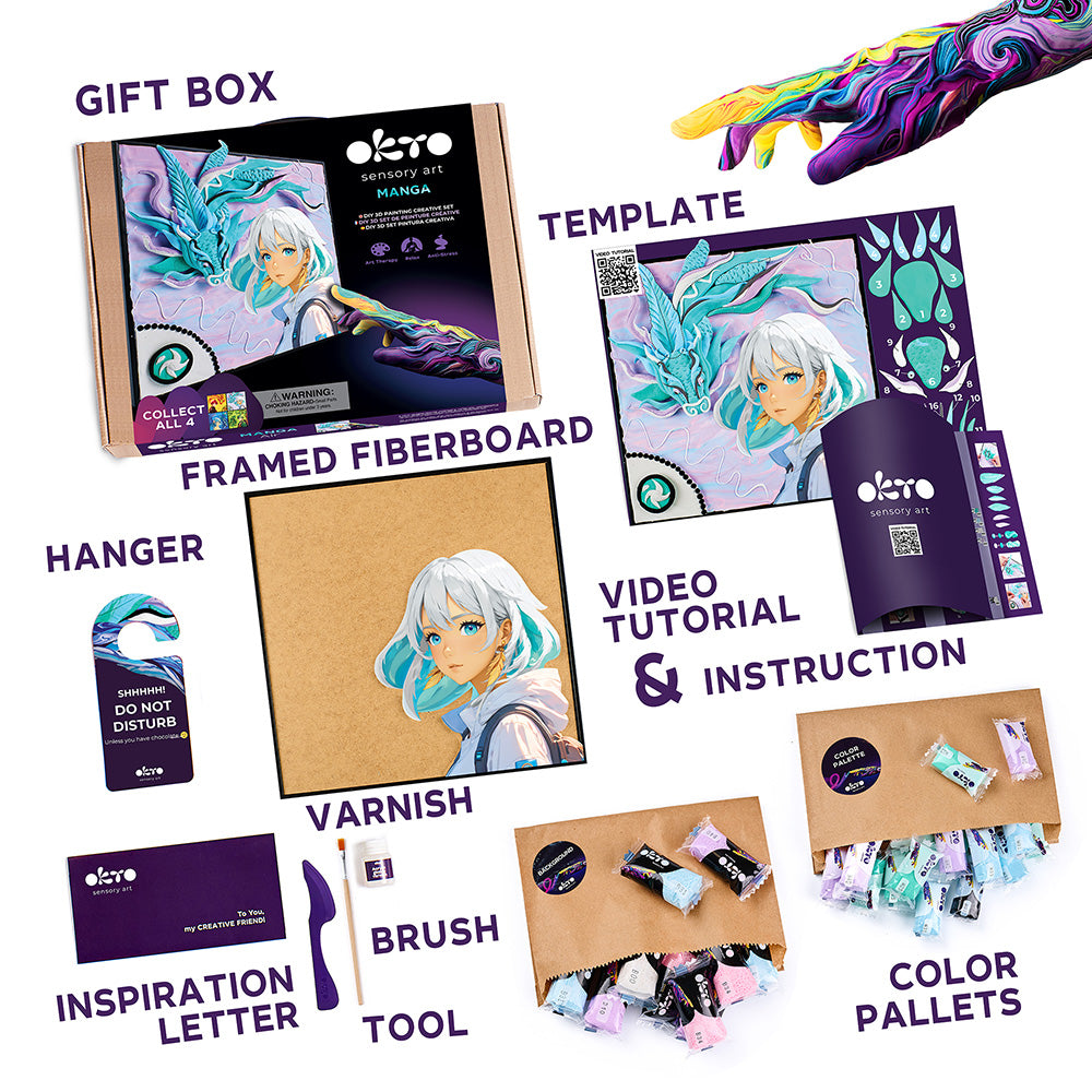 DIY 3D Painting Manga 30x40cm - Air