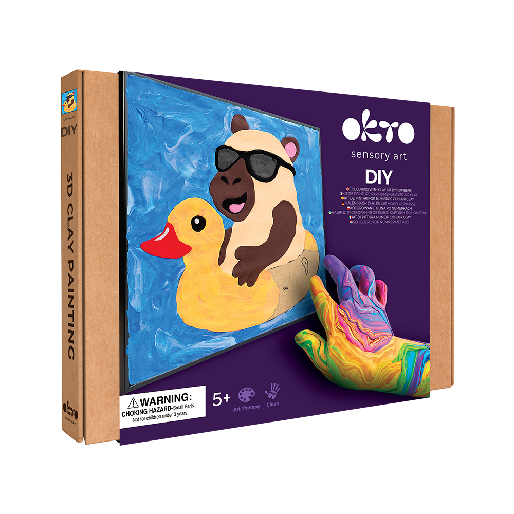 image1_Colouring Clay by Numbers - Capybara