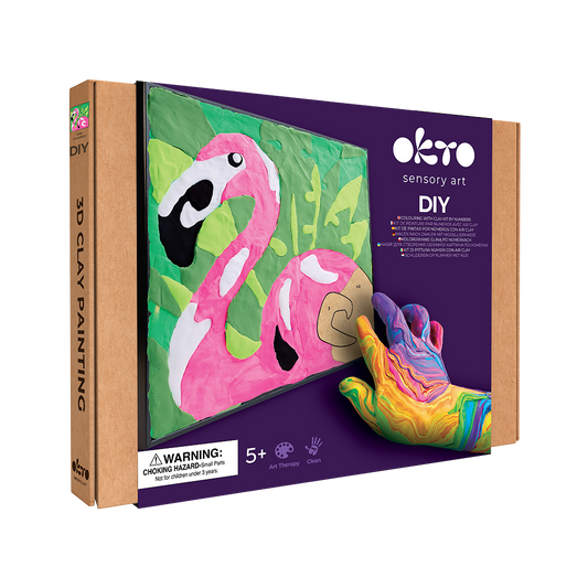 image1_Colouring Clay by Numbers - Pink Flamingo