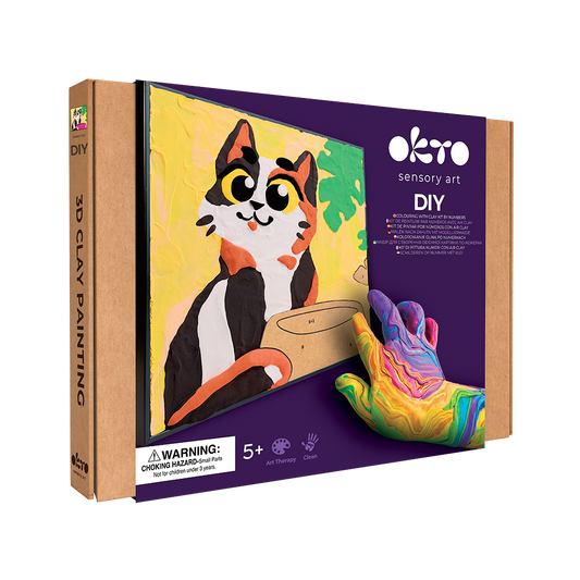 image1_Colouring Clay by Numbers - Funny Cat