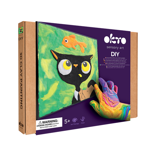 image1_Colouring Clay by Numbers - Black Cat