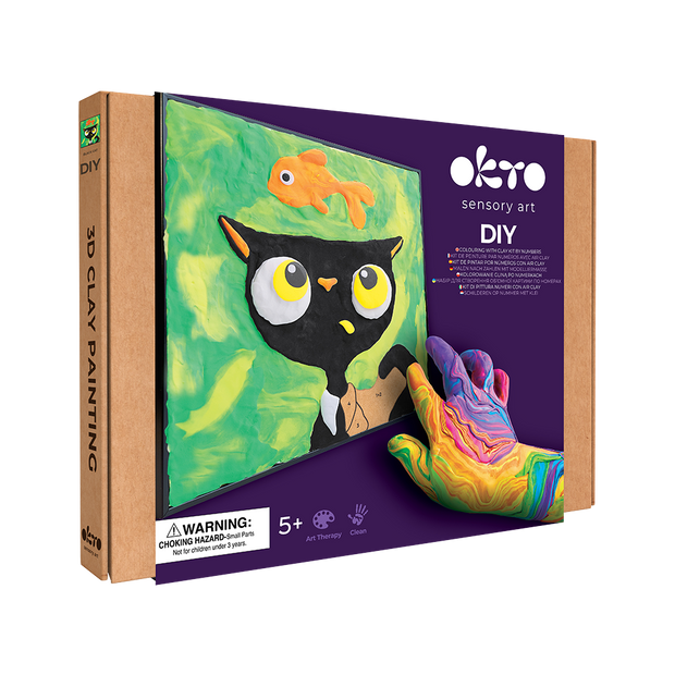 image1_Colouring Clay by Numbers - Black Cat