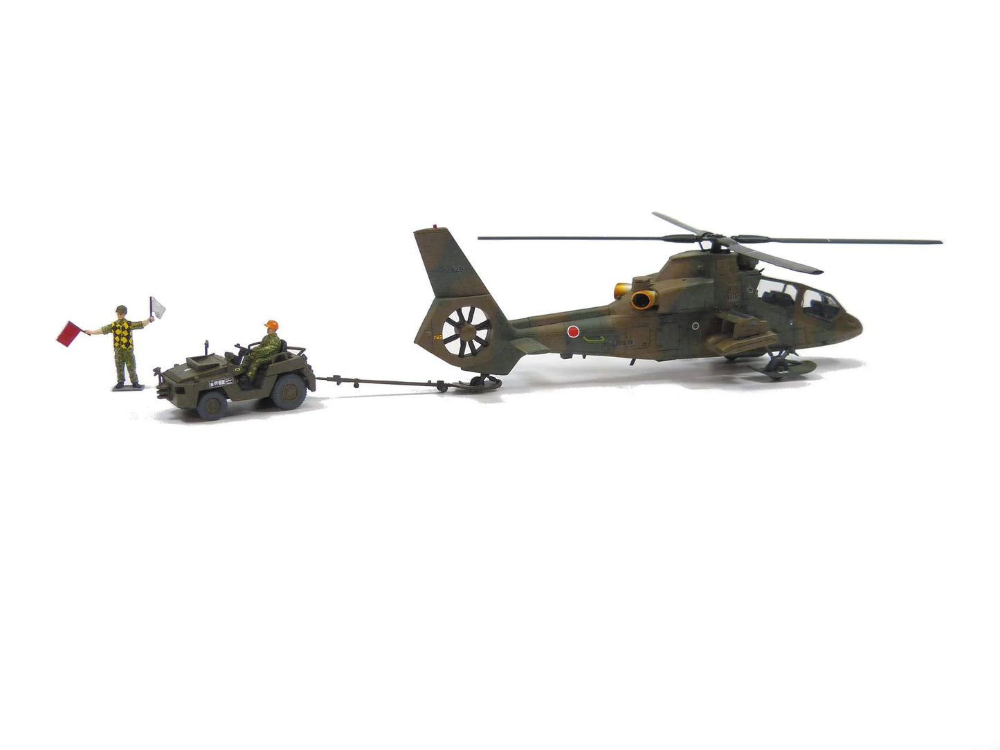 1/72 JGSDF OBSERVATION HELICOPTER OH1 NINJA W/UTILITY VEHICLE SET