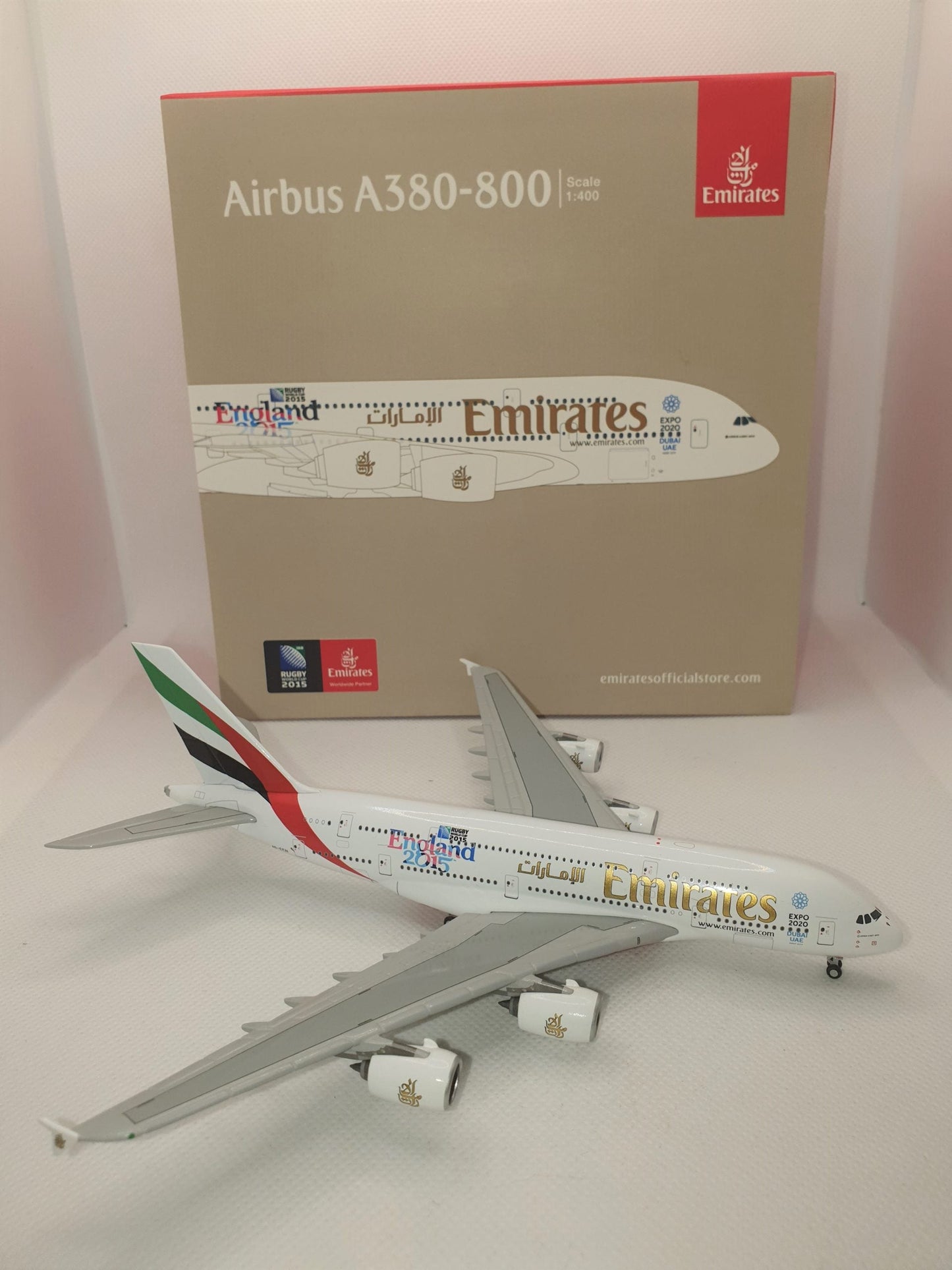 1/200 EMIRATES A380  - RUGBY W/C -  A6-EEN