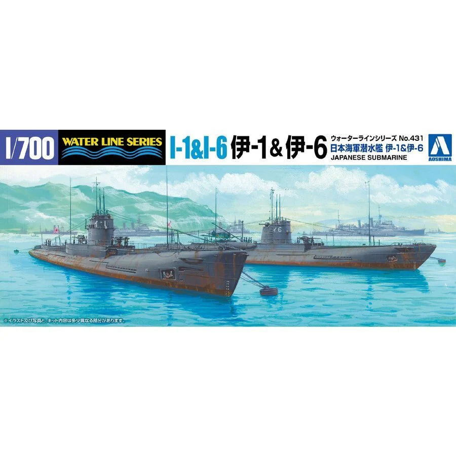 1/700 I.J.N. SUBMARINE I-1 and I-6