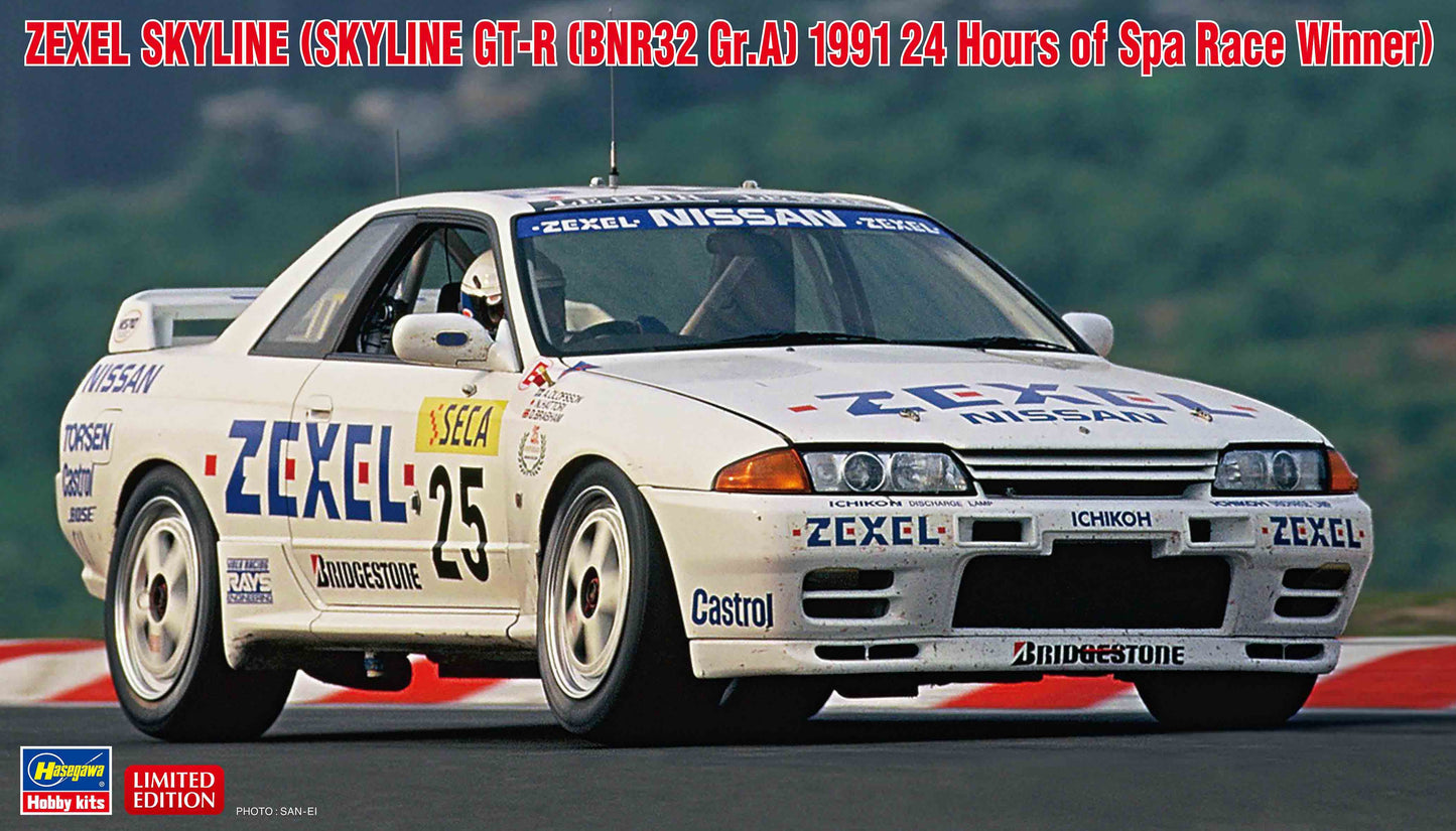 20565 1/24  ZEXEL SKYLINE SKYLINE GT-R [BNR32 Gr.A] 1991 24 Hours of Spa Race Winner