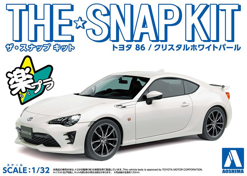 1/32 SNAP TOYOTA 86 (Crystal White Pearl)