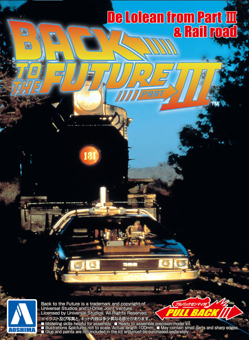 1/43 Pullback BACK TO THE FUTURE from PART III Timemachine