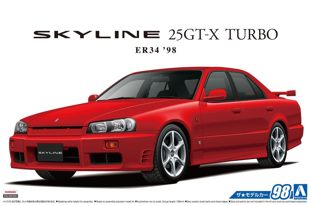 1/24 NISSAN ER34 SKYLINE 25GT-X TURBO '98