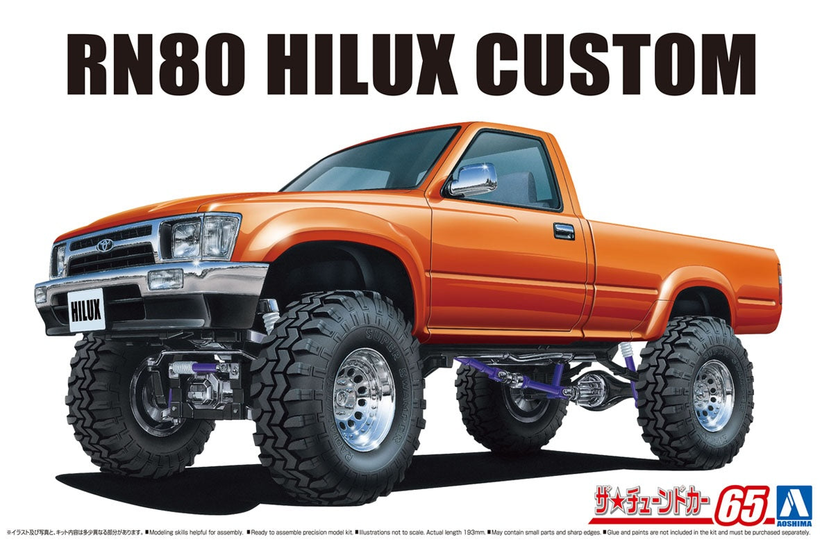 1/24 TOYOTA RN80 HILUX CUSTOM LONG BED LIFT UP '95