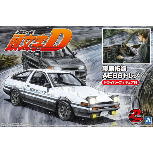 1/24 INITIAL-D FUJIWARA TAKUMI AE86 TRUENO (PROJECT D Ver.) with Figure