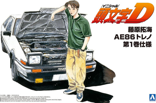 1/24 INITIAL-D TAKUMI FUJIWARA TOYOTA TRUENO COMICS VOL.1 VER. '86
