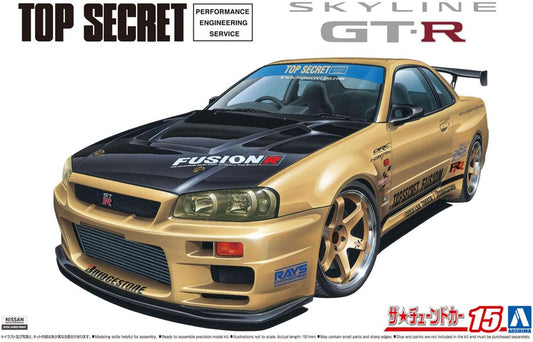 1/24 TOP SECRET NISSAN BNR34 SKYLINE GT-R '02