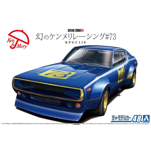 1/24 Ken & Mary NISSAN KPGC110 SKYLINE 2000GT-R RACING #73