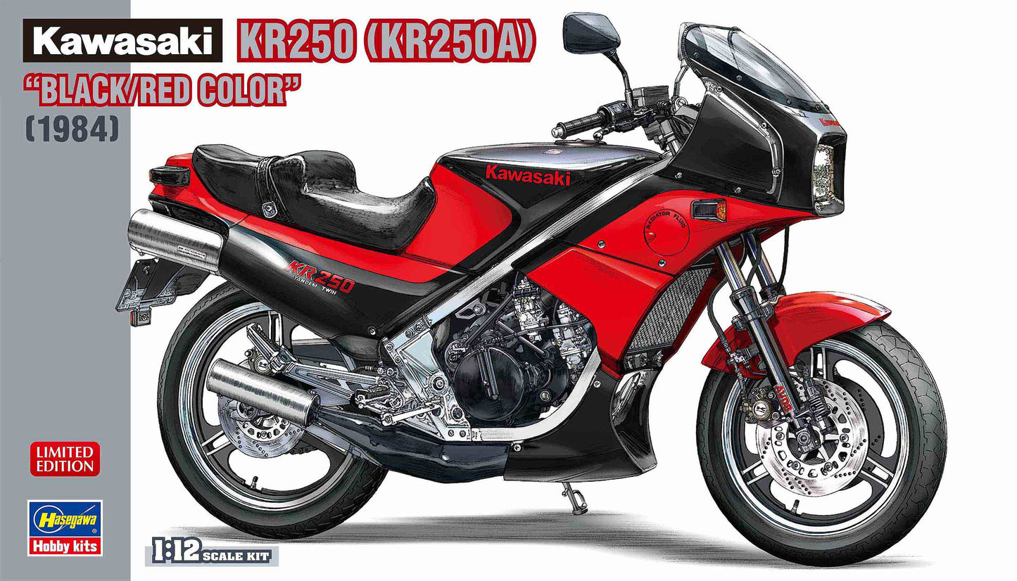 1/12  Kawasaki KR250 KR250A  - BLACK/RED COLOR -