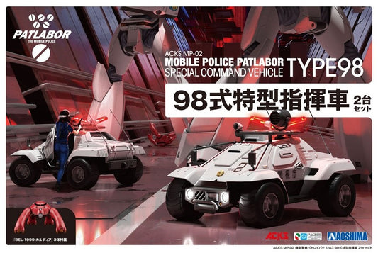 1/43 Mobile Police Patlabor Type 98 Commnad Vehicle 2 Sets