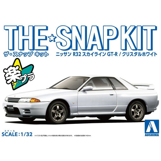1/32 SNAP NISSAN R32 SKYLINE GT-R (Crystal White)