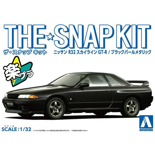 1/32 SNAP NISSAN R32 SKYLINE GT-R (Black Pearl Metallic)