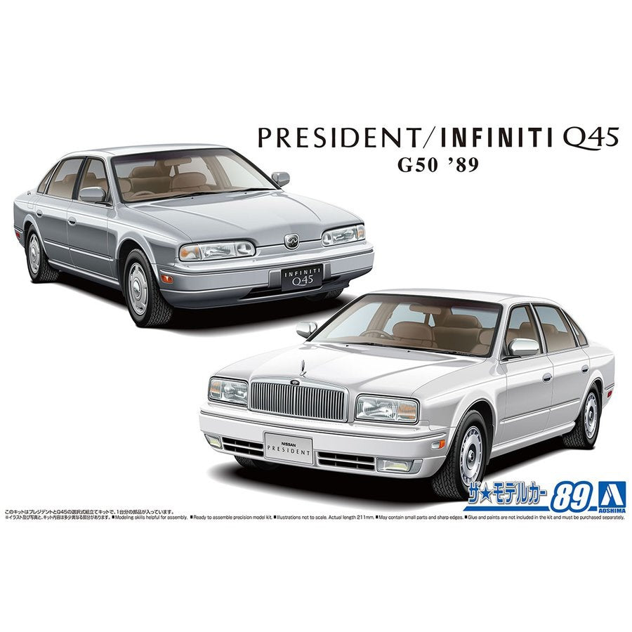 1/24 NISSAN G50 PRESIDENT/INFINITI Q45 '89