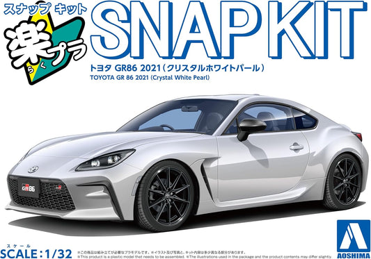 1/32 SNAP TOYOTA GR 86 2021 (Crystal White Pearl)
