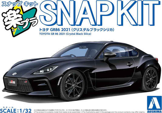 1/32 SNAP TOYOTA GR 86 2021 (Crystal Black Silica)