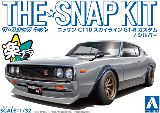 1/32 SNAP NISSAN C110 SKYLINE GT-R (Silver)