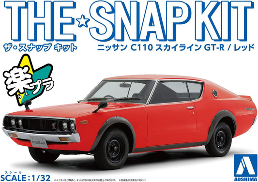 1/32 SNAP NISSAN C110 SKYLINE GT-R (Red)