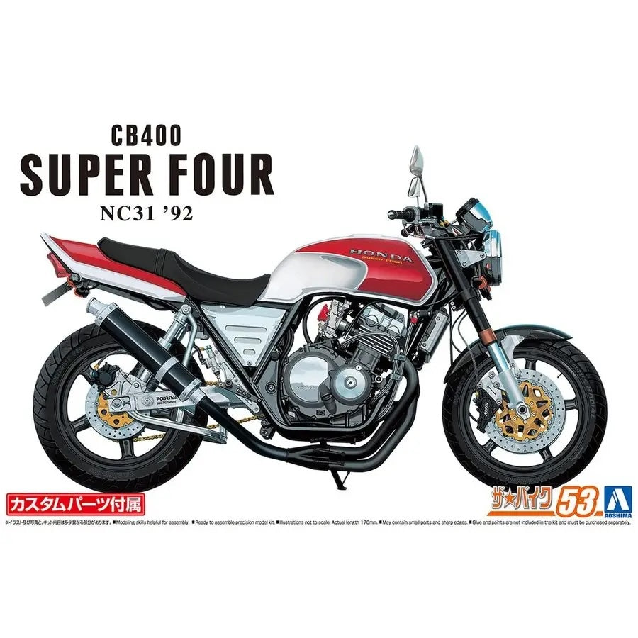 1/12 HONDA NC31 CB400 SUPER FOUR '92 with CUSTOM PARTS