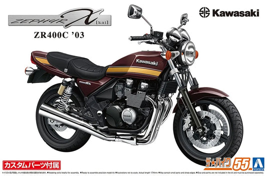 1/12 KAWASAKI ZR400C ZEPHYR '03 WITH CUSTOM PARTS