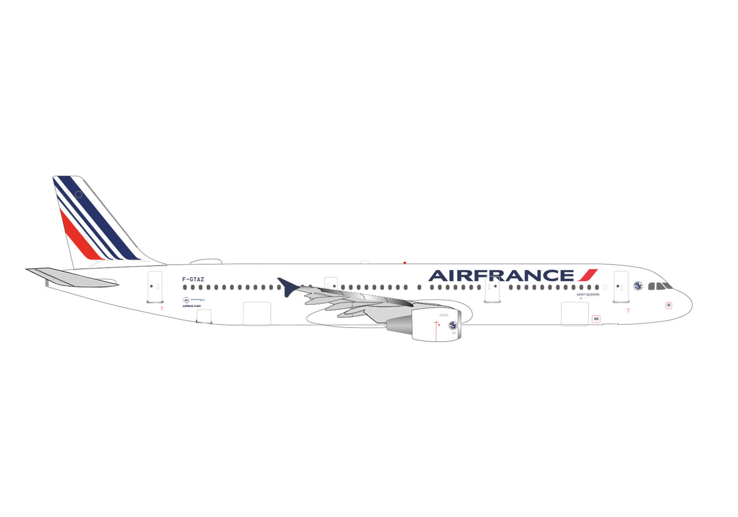 1/500 Air France Airbus A321 F-GTAZ "Saint-Quentin"