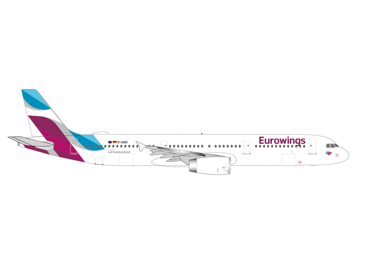 1/500 Eurowings Airbus A321 D-AIDO