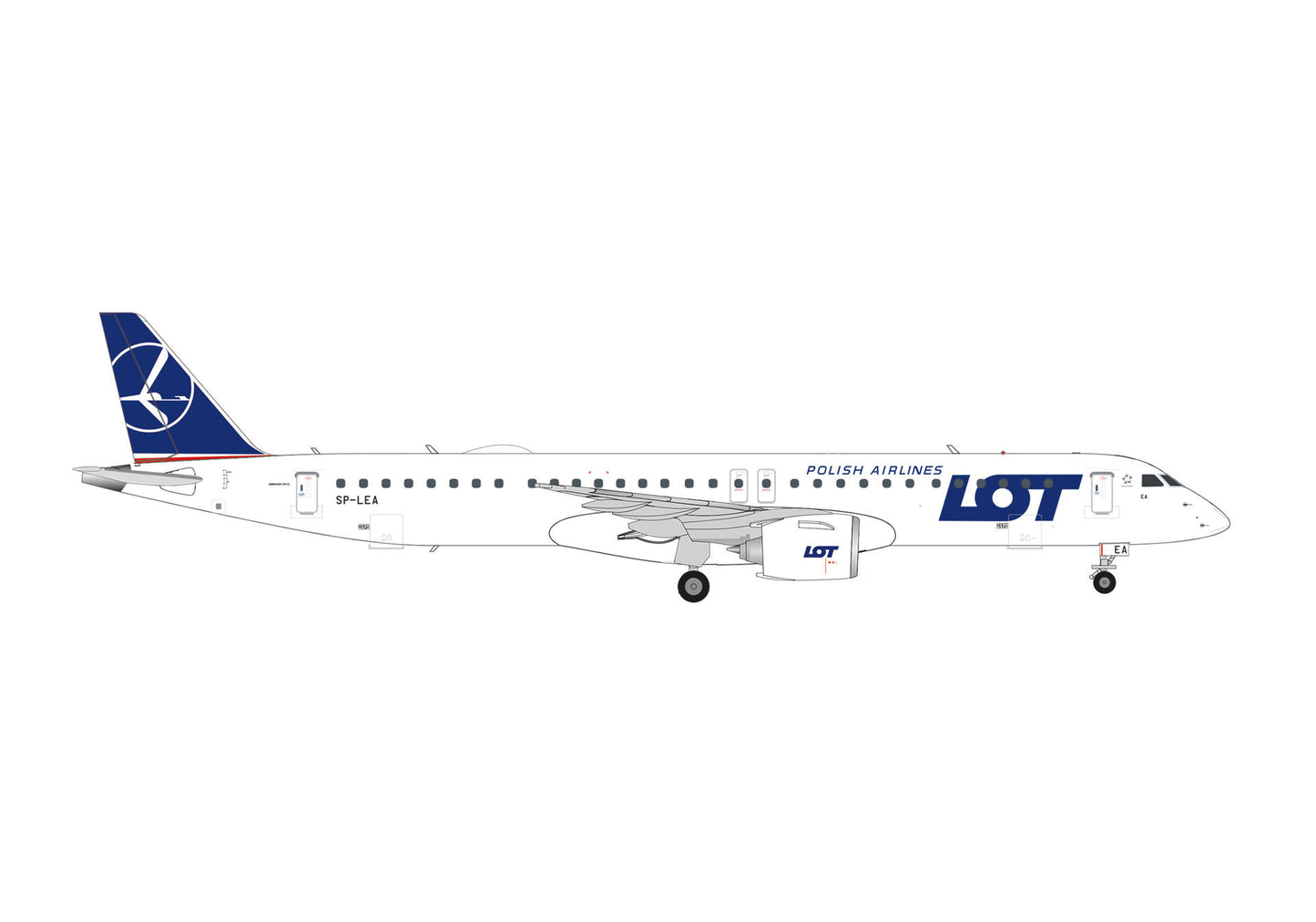 1/200 LOT Polish Airlines Embraer E195-E2 SP-LEA