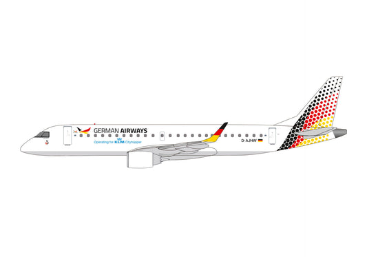 1/100 SNAP FIT German Airways Embraer E190 New (2025) Colors D-AJHW